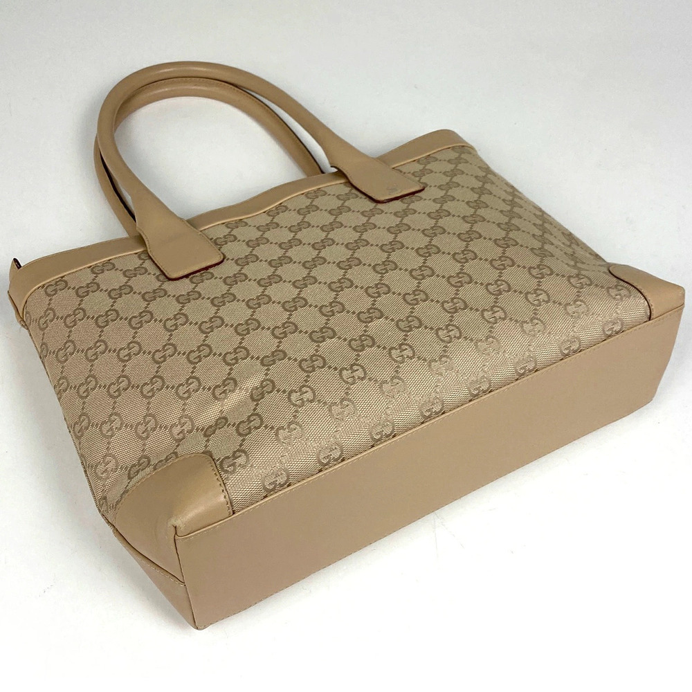 Gucci GG canvas tote beige bag handbag